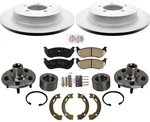 Rear Coated Rotors Brake Pads Hub Wheel Bearing For 02-05 Explorer 4 Door. Fixed Price $280.00.