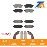 Front Rear Semi-metallic Brake Pads Parking Shoes Kit For Nissan Altima 350Z G35. Fixed Price $60.76.
