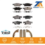 Front Rear Ceramic Brake Pads & Parking Shoe Kit For Dodge Durango Jeep Grand Wk. Fixed Price $104.45.