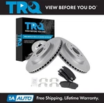 Trq Brake Pad & Rotor Kit Semi-metallic Premium G-coated Fits Chrysler Dodge. Fixed Price $144.95.