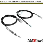 Parking Brake Cable For Dodge Ram 3500 01-02 4WD From 7/05/00 Rear Left & Right. Fixed Price $32.09.