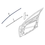 Kia Forte 2019-2024 83850M6000 Rear Left Door Reveal Molding. Fixed Price $53.36.
