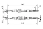 Bosch Parking Brake Cable For Chevrolet Calibra Opel Vauxhall 88-97 1987477130. Fixed Price $26.43.