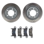 Shw Rear Dimpled Rotors Hella Low-met Disc Brake Pad Kit For Porsche 911 A104. Fixed Price $366.95.