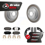 Rear Disc Coated Rotors Ceramic Pads Parking Shoes Kit For 2018-2021 Kia Stinger. Fixed Price $144.50.