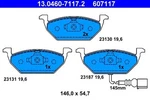 Brake Pad Set, Disc Ate 13.0460-7117.2 (1SET-1PCS). Fixed Price $58.23.