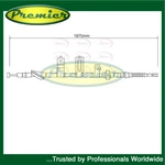 Premier Rear Right Hand Brake Cable Fits Honda Civic 1.4 1.8 2.0 2.2 Tdi. Fixed Price $86.98.