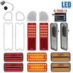 67-68 Chevy & Gmc Truck Led Red Tail Marker Park Light Lenses Brake Module Set. Fixed Price $334.35.