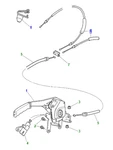 New Genuine Jaguar S-type Right Handbrake Actuator Cable C2C4472. Fixed Price $99.50.