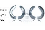 Parking Brake Shoe Set Rear Lockheed System Fits Land Rover Textar 91070900. Fixed Price $87.09.