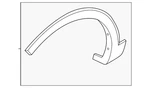Genuine Kia Wheel Opening Molding 87712-R5500BKL. Fixed Price $208.08.