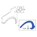 For Kia Sorento 2024-2025 87712R5500BKL Front Right Wheel Arch Molding. Fixed Price $210.83.