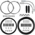 Universal Bicycle Brake And Shift Cable Housing Kit With End Caps Rings. Fixed Price $17.84.