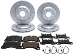 Front Rear Drilled Brake Discs Pads Wire Sensors For Porsche Cayenne 3.0 3.6 4.8. Fixed Price $526.09.