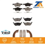 Front Rear Ceramic Brake Pads & Parking Shoe Kit Ford Escape Mercury Mariner. Fixed Price $93.17.