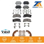 Front Rear Ceramic Brake Pads And Parking Shoes Kit For Toyota Camry Lexus RX300. Fixed Price $76.59.