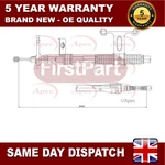 Fits Kia Sedona 2.5 2.9 Crdi Firstpart Rear Right Hand Brake Cable 0K58A44410. Fixed Price $70.90.