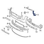 For Kia Carnival 2025-2026 86526R0500 Front Right Bumper Guide. Fixed Price $32.62.