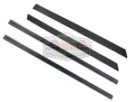 Porsche 911 930 Black Aluminum Threshold & Rubber Strip Pads For Door Sill. Fixed Price $319.00.