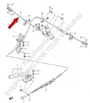Suzuki Samurai Parking Emergency Hand Brake Cable #2 54660-83310. Fixed Price $21.00.
