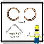 Parking Emergency Brake Shoe Hardware Kit For Oldsmobile Intrigue 2000-2002. Fixed Price $90.95.