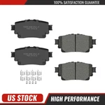 Rear Ceramic Brake Pads Set For Toyota Highlander Sienna Lexus IS300 IS350 NX250. Fixed Price $29.02.