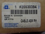 Gm Cable 25530394 ( DN4116 DS602 B1). Fixed Price $30.00.