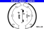 Rear Axle Ate 03.0137-4016.2 Brake Shoe Set, Parking For Mercedes-ben. Fixed Price $53.43.