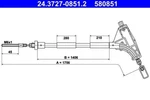 Ate Parking Brake Cable For Peugeot 406 4745P1. Fixed Price $23.76.