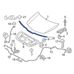 For Kia Sportage 2023-2026 86455P1000 Front Hood Seal. Fixed Price $31.64.
