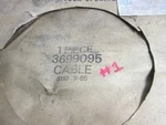 Nos Mopar #3699095 Intermediate Park Brake Cable Fits Charger Se Cordoba 75-77. Fixed Price $59.95.