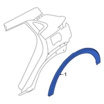 For Kia K4 2025 87712GG000BKL Front Right Wheel Arch Molding. Fixed Price $90.58.