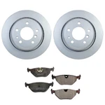 Hella Rear Rotors Low-met Disc Brake Pad Kit For E34 540I M5 Base. Fixed Price $205.95.