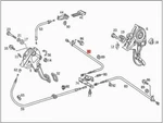Genuine Mercedes C140 W140 Coupe Sedan Brake Cable 1404201985. Fixed Price $127.40.