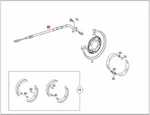 Genuine Mercedes W463 G-class Brake Cable 4634205085. Fixed Price $146.00.