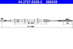 Ate 24.3727-0228.2 Cable, Parking Brake For Bmw. Fixed Price $24.13.