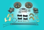 Ford 9" New Large Bearing Rear Disc Conversion With Parking Brakes. Fixed Price $399.00.