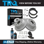 Trq Rear Ceramic Brake Pad & Coated Rotor With Parking Shoe W/chemicals. Fixed Price $184.95.