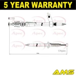 Fits Mazda MX-5 1990-1998 1.6 1.8 Hand Brake Cable Rear Left Ams NA0144420B. Fixed Price $62.94.