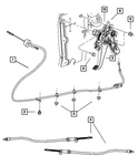 Genuine Mopar Parking Brake Release Cable 5134264AC. Fixed Price $36.02.