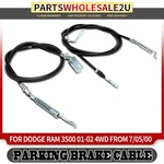 Rear Left & Right Parking Brake Cable For Dodge Ram 3500 01-02 From 7/05/00 4WD. Fixed Price $35.64.