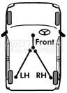 First Line FKB2200 Rear Left Hand Brake Cable Fits Subaru Legacy. Fixed Price $41.64.