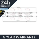 Fits Volvo V50 C30 S40 C70 Purevue Rear Hand Brake Cable 31362965. Fixed Price $70.31.