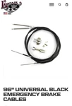 Lokar Black Universal Emergency Brake Cables EC-80FU. Fixed Price $120.00.