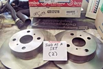 Brake Rotors (2) Pair Front Fits Toyota Corolla Chevy Nova 1984-88 *brembo**nos. Fixed Price $75.00.
