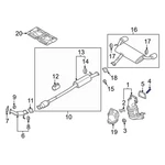 For Kia Optima 2016-2020 282332C400 Catalytic Converter Stud. Fixed Price $11.31.
