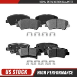 Front And Rear Brake Pads Kit Hyundai Elantra Accent Veloster Kia Forte Rio. Fixed Price $37.52.