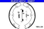 Brake Shoe Set, Parking Ate 03.0137-4017.2. Fixed Price $83.21.