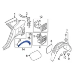 For Kia Sportage 2023-2025 87712P1300 Front Right Wheel Arch Molding. Fixed Price $257.45.
