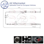 Fits Honda Accord 1.8 2.0 2.2 2.3 Az Rear Right Hand Brake Cable 47510S1AE03. Fixed Price $54.11.